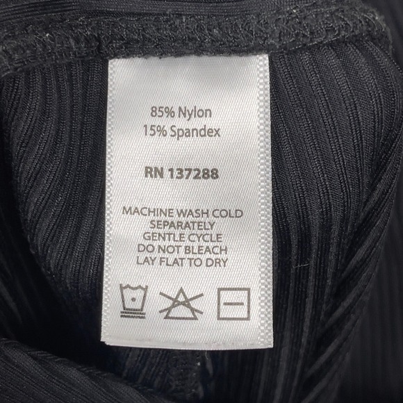 YEAR OF OURS Ribbed Football Legging Black Lace Up High‎ Waist Full Length Small - Picture 9 of 12